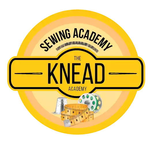 The knead sewing academy logo