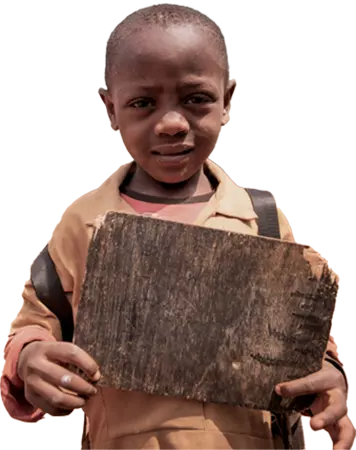 african child pleading for help